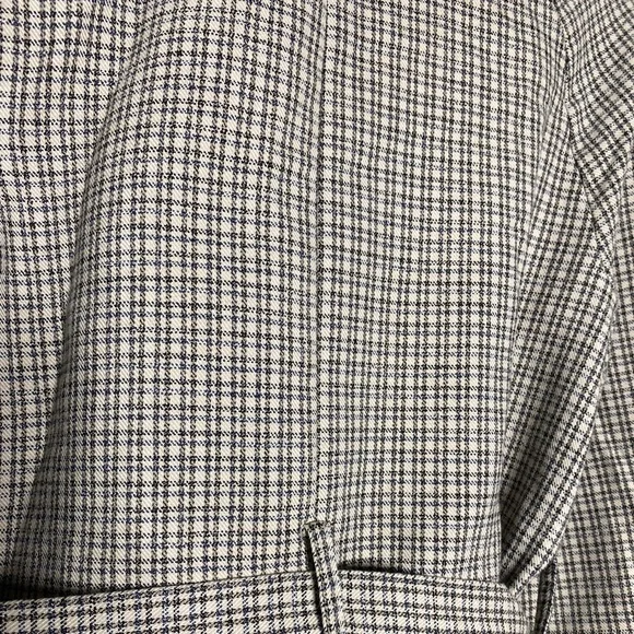 TOPSHOP Beige Plaid Long Trench Coat Size w/ Adjustable Belt US 2 | Preowned - Picture 4 of 7